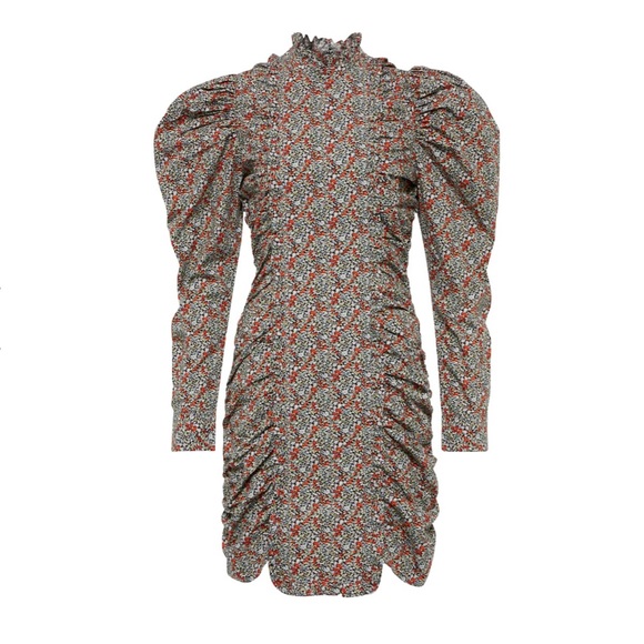 Ganni Dresses & Skirts - Ganni Cotton Poplin Seamed Mini Dress